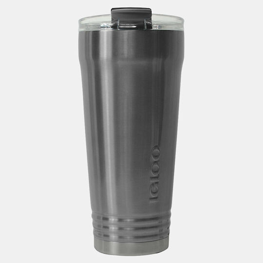 Igloo Logan Ποτήρι Θερμός Ανοξείδωτο BPA Free 890ml Gunmetal με Επιστόμιο