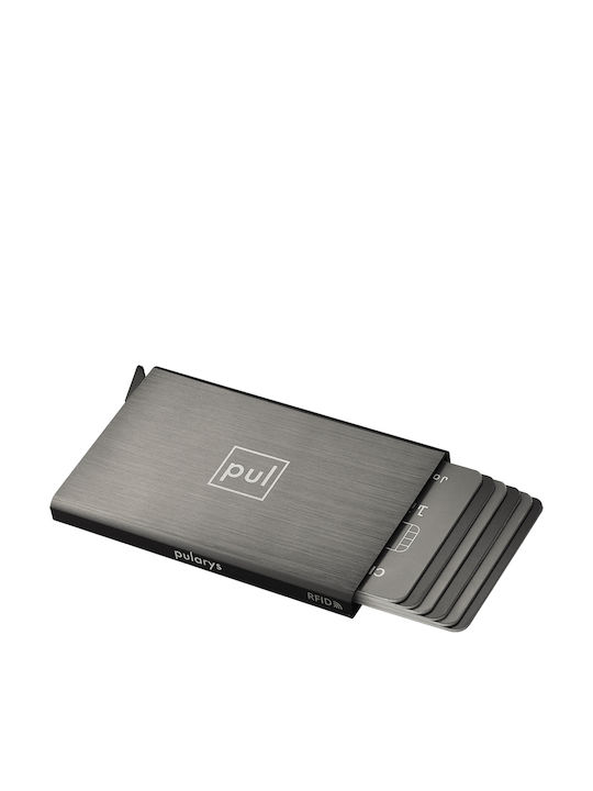 Ανδρικό Πορτοφόλι Καρτών με RFID Γκρι