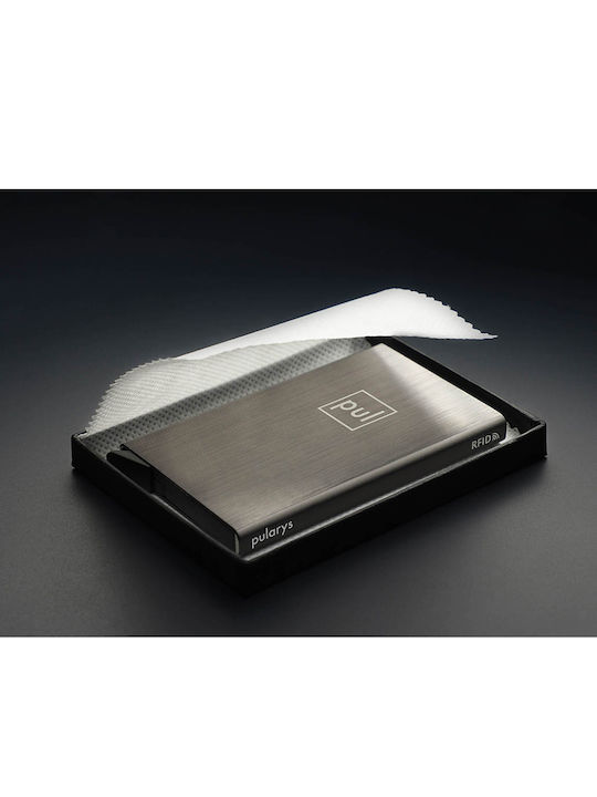 Ανδρικό Πορτοφόλι Καρτών με RFID Γκρι