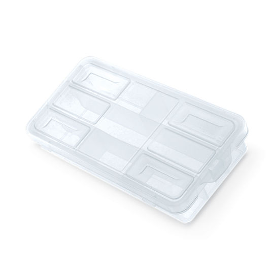 Box Organizer Ταμπακιέρα Εργαλείων 9 Θέσεων Διάφανη 18x9x3.5εκ.