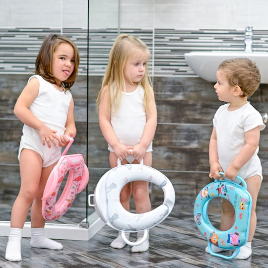 Lorelli Toddler Toilet Seat Green with Handles & Cushion