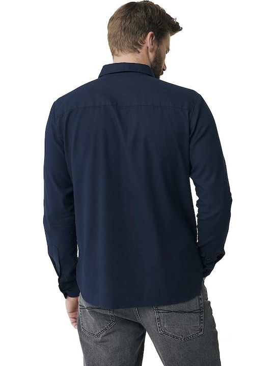 Langärmlig Hemd Marineblau