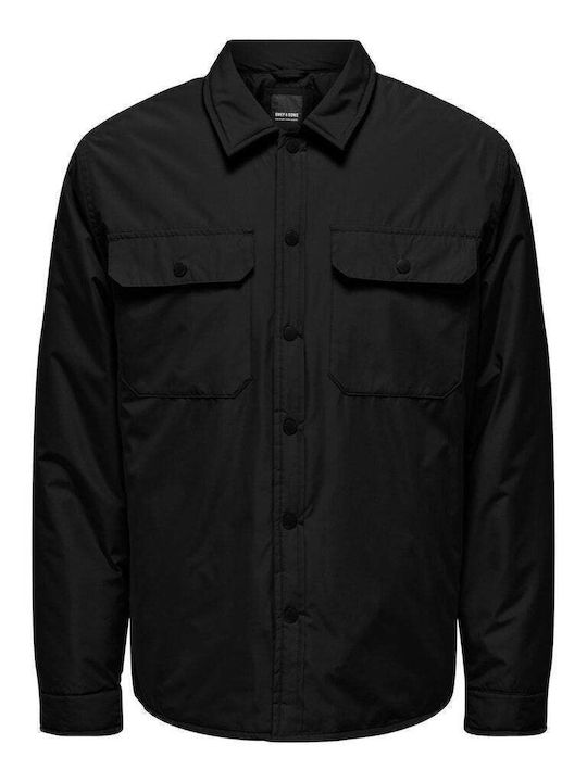 Only & Sons Men's Winter Jacket Black