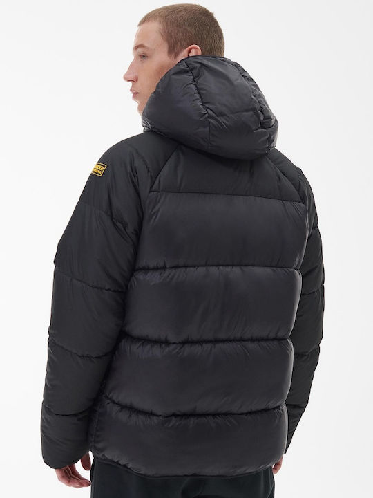 Barbour Ανδρικό Χειμωνιάτικο Μπουφάν Puffer Μαύρο