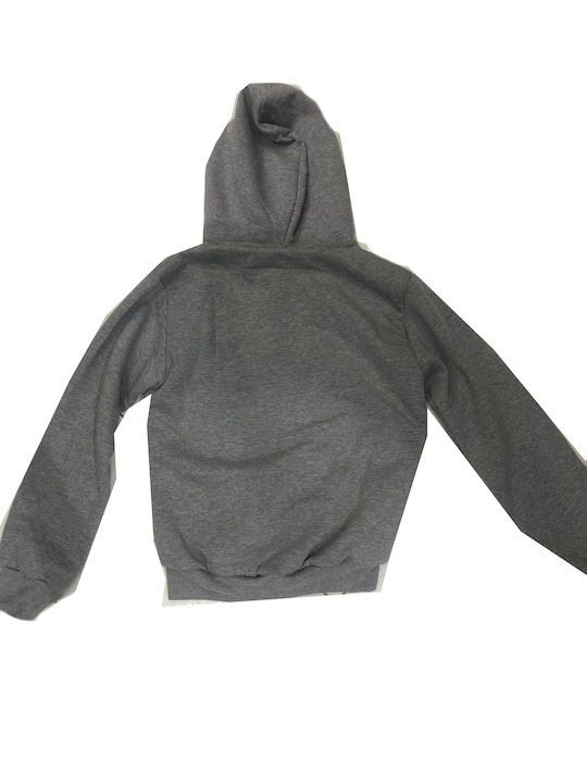 Paco & Co Men's Sweatshirt Jacket with Hood Gray