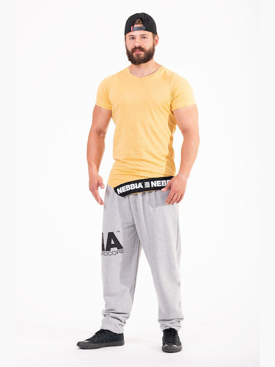 Nebbia Men's Sweatpants with Rubber Gray