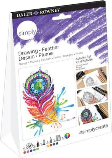 Daler Rowney Simply Set de Colorat 23x15cm 16buc