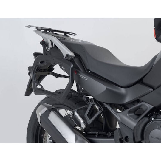 SW-Motech Set de Genti Laterale pentru Motociclete Aluminiu 37lt in Argintiu culoare