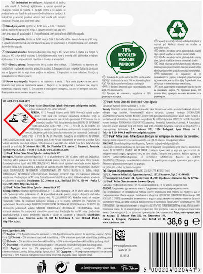 Duck Active Clean Citrus Splash Block Toilet 70gr