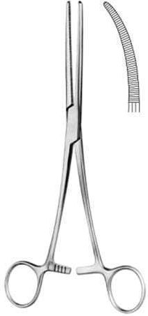 Hilbro Ιατρική Πιάστρα Rochester Pean Gebogen 18cm 1Stück