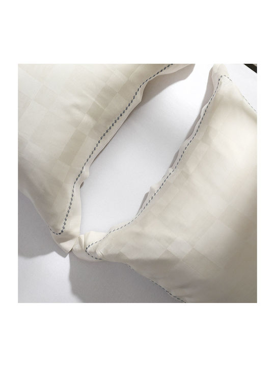 Hauz Duvet Cover Set Queen with 2 Pillowcases 230x250 White