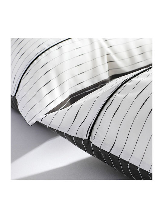 Hauz Duvet Cover Set King Size with 2 Pillowcases 270x250 Gray