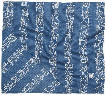 Dock & Bay Handtuch zur Körperreinigung Hund Blau 90x50cm