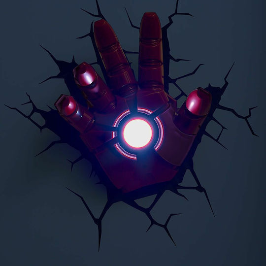 The Source Kinder Wandleuchte LED Kunststoff Iron Man Hand