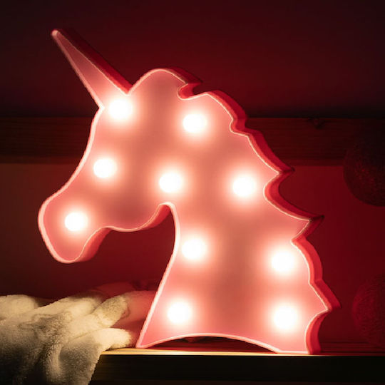Kiokids Παιδικό Φωτιστικό Τοίχου Led Πλαστικό Unicorn Pink
