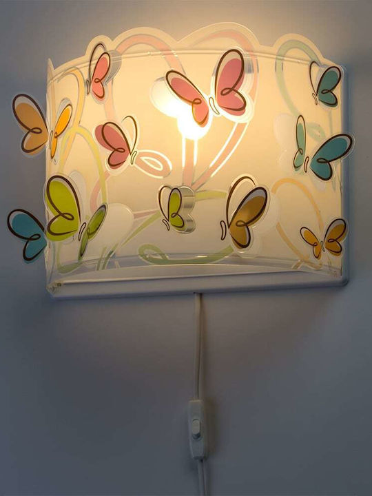 Ango Plastic Kids Wall Light Butterfly