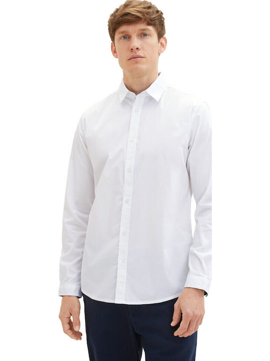 Long-sleeved Cotton Shirt White