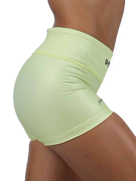 Women's Leggings Shorts Firming Yellow