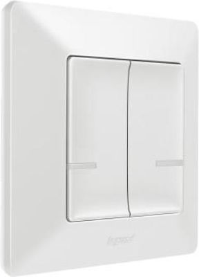 Legrand Valena Life with Netatmo Recessed Electrical Lighting Wall Switch with Frame Basic White 752187