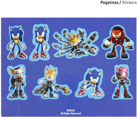 Cerda Sonic Prime Σετ Ζωγραφικής 32x21.5cm 8τμχ