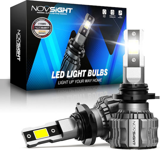 NovSight Λάμπες Αυτοκινήτου HB4-9006 LED 6500K Ψυχρό Λευκό 12V 72W 2τμχ