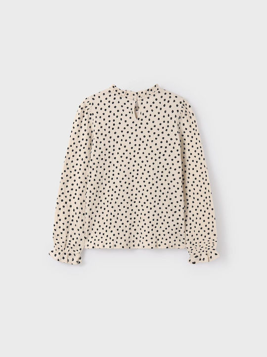 Mayoral Kids Blouse Long Sleeve Beige