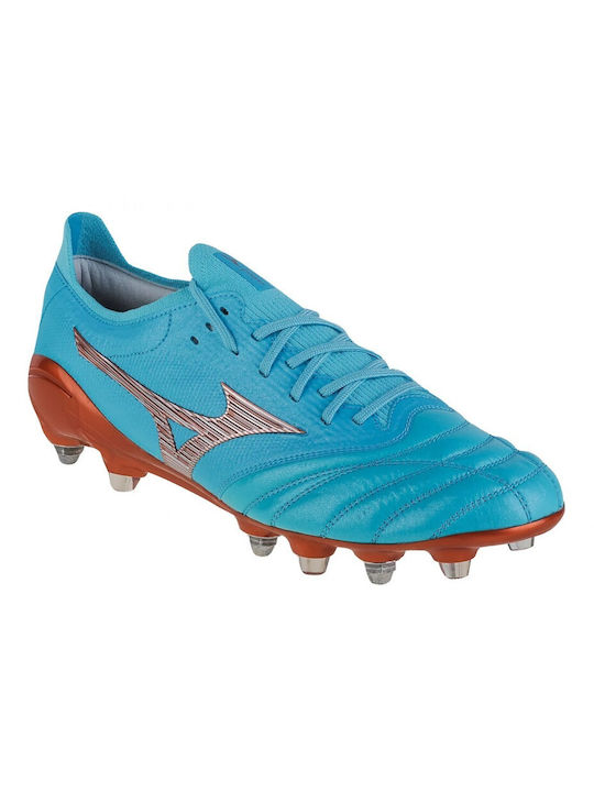 Mizuno Morelia Neo III Beta Japan Mix Niedrig Fußballschuhe mit Stollen Blau