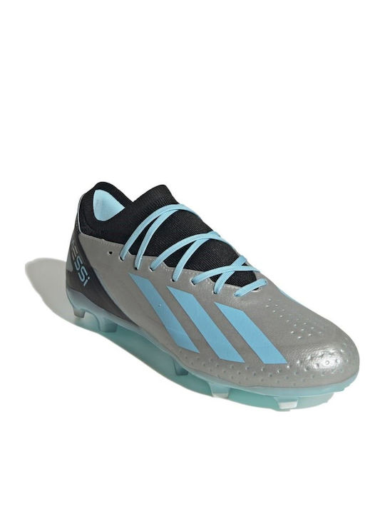 adidas X Crazyfast Messi.3 Fußballschuhe mit Stollen Silber