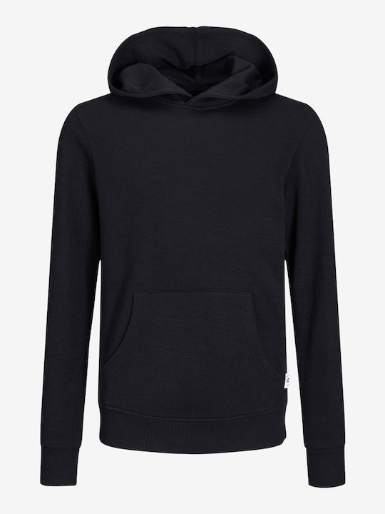 Jack & Jones Kinder-Sweatshirt mit Kapuze und Taschen Schwarz