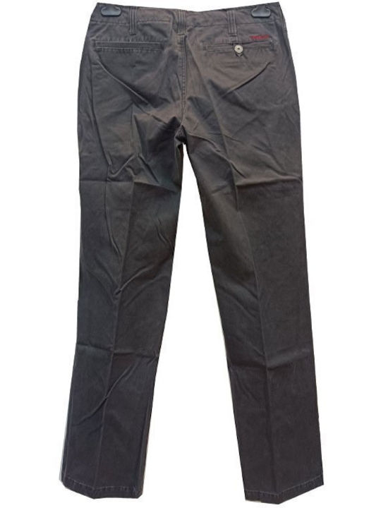 Luciano Faketti Men's Trousers Chino Gray