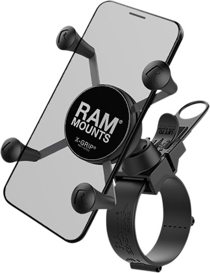 RAM Mount RAM-HOL-TAB12U Βάση Κινητού Μοτοσυκλέτας με Θήκη για το Τιμόνι