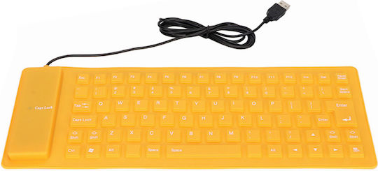 Silicone Tastatur Englisch US Gelb