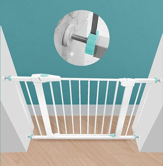 C-TECH Security Door Simple Placement made of Metal in White Color 82εκ. 1pcs