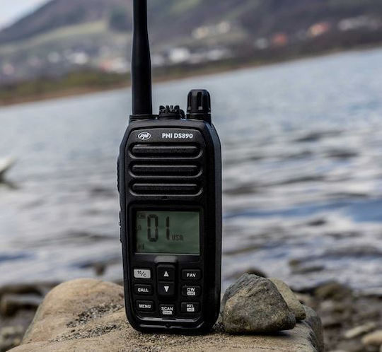 PNI DS890 Ασύρματος Πομποδέκτης VHF Marine 5W με Μονόχρωμη Οθόνη