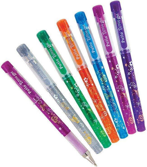 Colorino Tattoo Gel Pens Μαρκαδόροι Ζωγραφικής Λεπτοί Σετ 5 χρώματα
