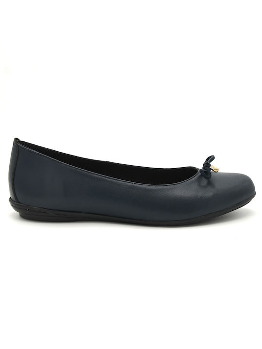 Aero by Kasta Leather Ballerinas Blue