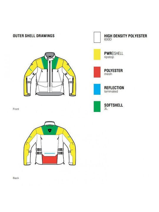 Rev'IT Offtrack 2 H2O Winter Men's Motorcycle Jacket Waterproof Gray