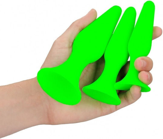 Shots Glow in the Dark Πρωκτικές Σφήνες Σετ Πράσινες