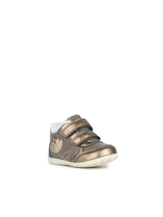 Geox Kinder-Sneaker mit Klettverschluss Gold