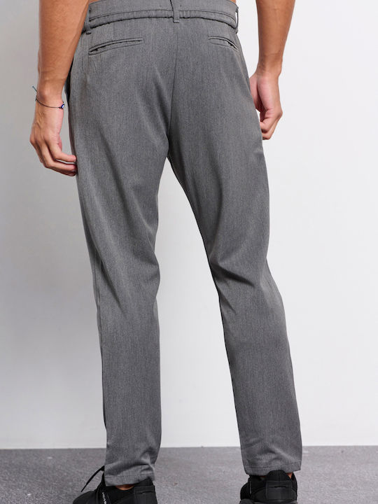 BodyTalk Men's Sweatpants with Rubber Gray