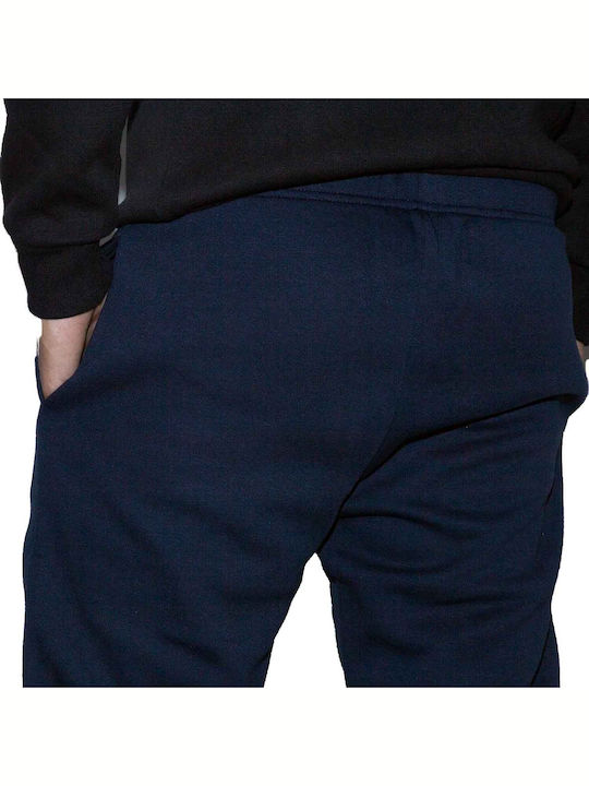Sweatpants with Elastic Navy Blue