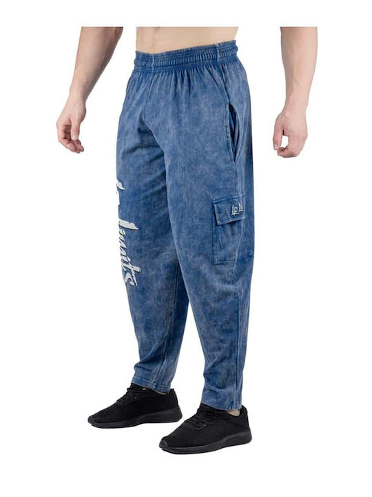 Legal Power Men's Sweatpants with Rubber Blue