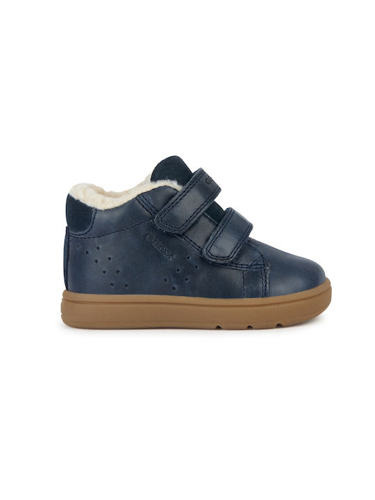 Geox Kids Sneakers High Anatomic with Scratch Blue