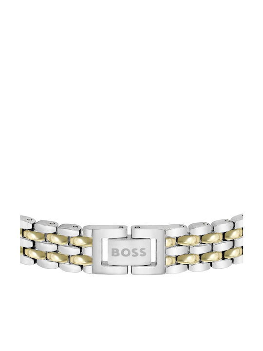 Hugo Boss Bracelet made of Steel Gold Plated with Zircon