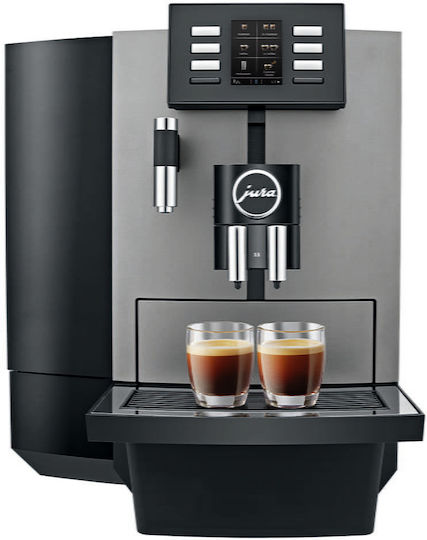 Jura X6 Автоматична Еспресо Кафемашина 1450W Налягане 15bar с Мелачка Сива 15416