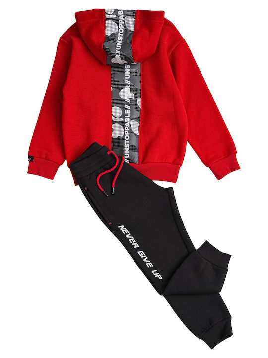 Sprint Kids Sweatpants Set Red 2pcs