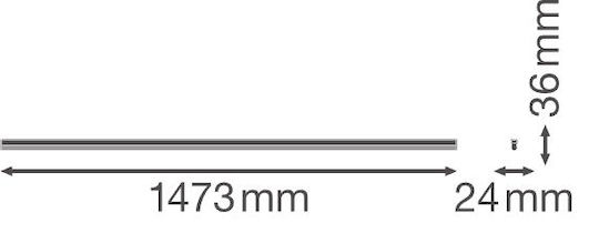 Osram Φωτιστικό Πάγκου Κουζίνας LED 25W Φυσικό Λευκό Μ150xΒ3.6xΥ2.4εκ.