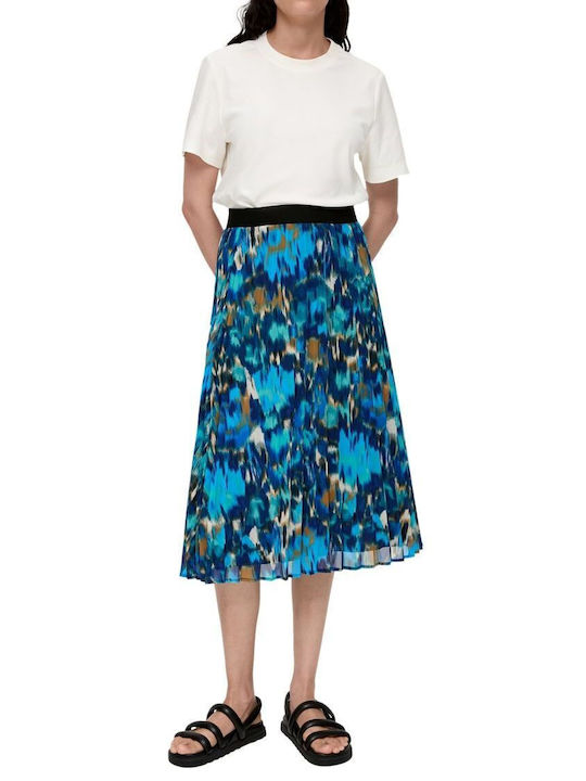 s.Oliver Midi Skirt in Blue Color