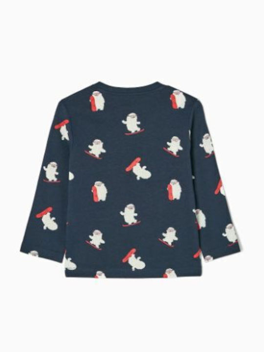 Zippy Kids Blouse Long Sleeve Navy Blue