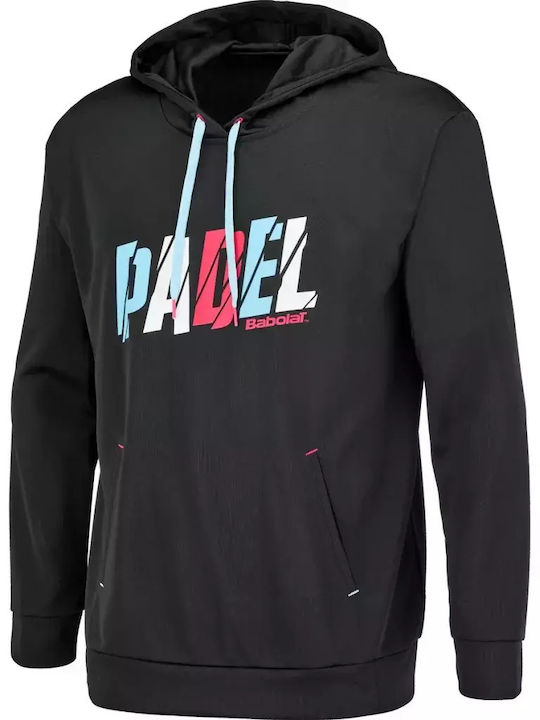 Babolat Herren Sweatshirt mit Kapuze Schwarz